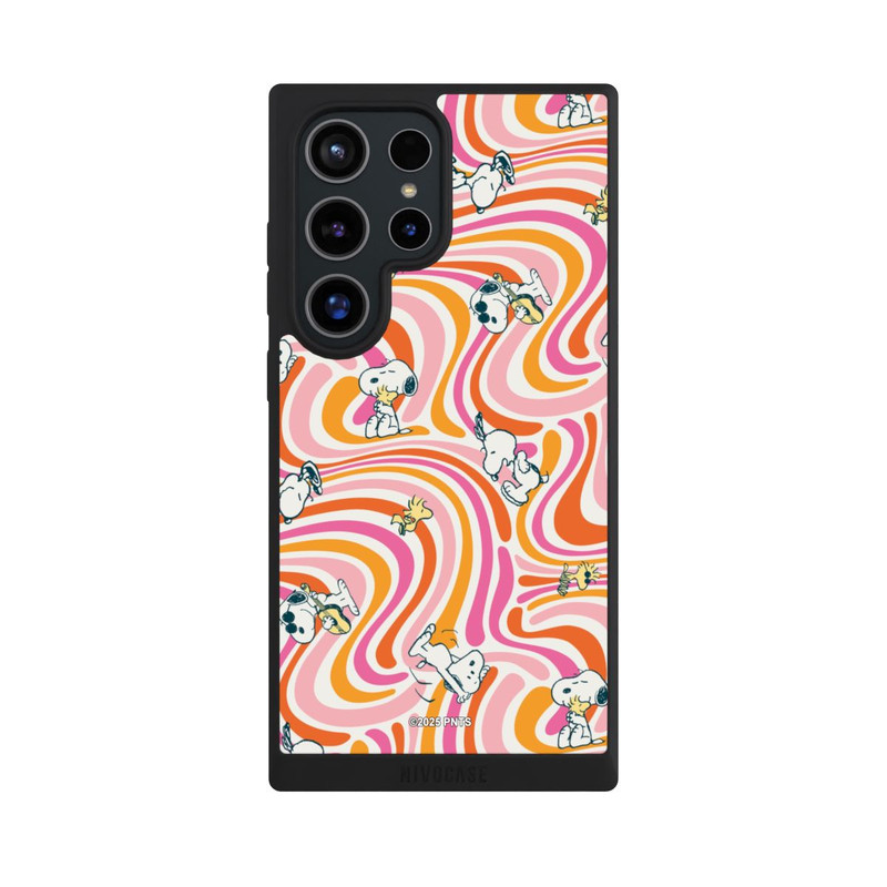 Galaxy S24 Ultra NIVOpure Peanuts Hippie Pattern Orange
