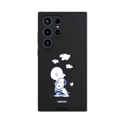 Samsung Galaxy S24 Ultra NIVOpure Peanuts Charlie Brown Snoopy Hug Transparent
