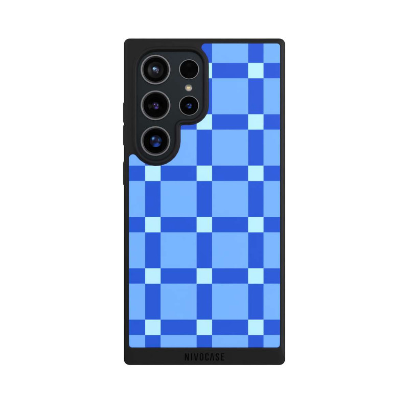 Galaxy S24 Ultra NIVOpure Big Blue Checked Pattern