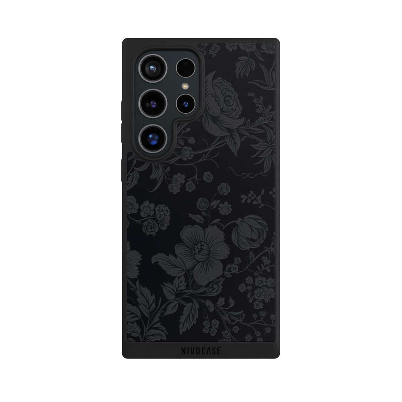 Galaxy S24 Ultra NIVOpure Dunkle Blumen Vintageoptik