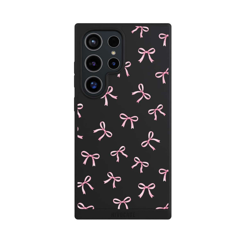 Galaxy S24 Ultra NIVOpure Pink Bows transparent with AI
