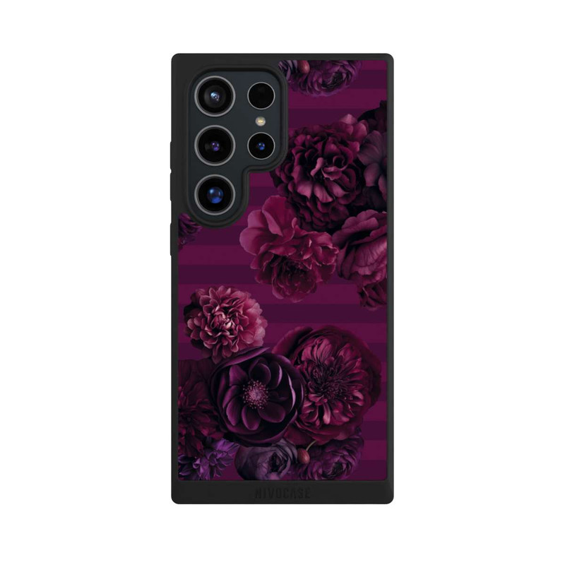 Galaxy S24 Ultra NIVOpure Majestic Baroque Blossom Dream Burgundy Pink with AI