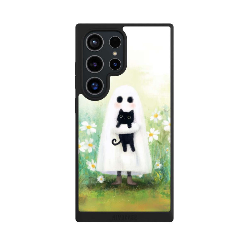 Galaxy S24 Ultra NIVOpure Geist und Katze Halloween mit KI