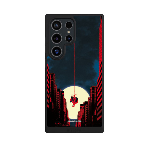 Samsung Galaxy S24 Ultra NIVOpure Spider-Man Marvel between Skyscrapers