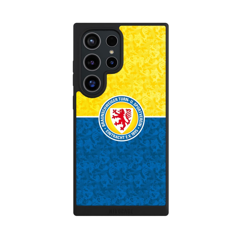 Galaxy S24 Ultra NIVOpure Eintracht Braunschweig Motif Lions Jaune Bleu