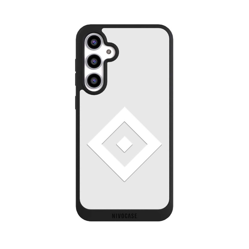 Galaxy S23 FE NIVOpure Logo en forme de losange sur fond gris HSV