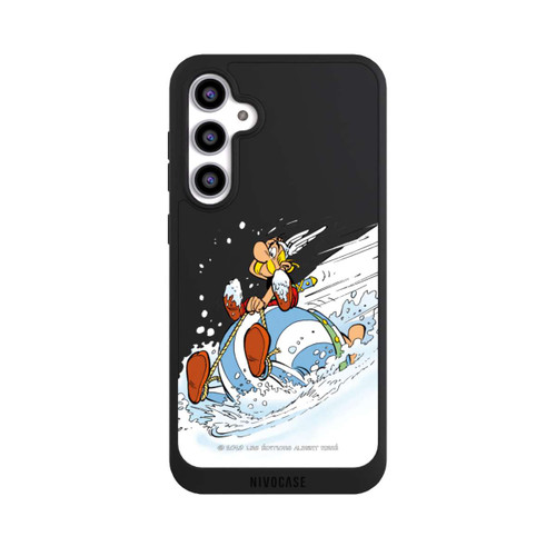 Samsung Galaxy S23 FE NIVOpure Asterix &amp; Obelix Schlitten Transparent