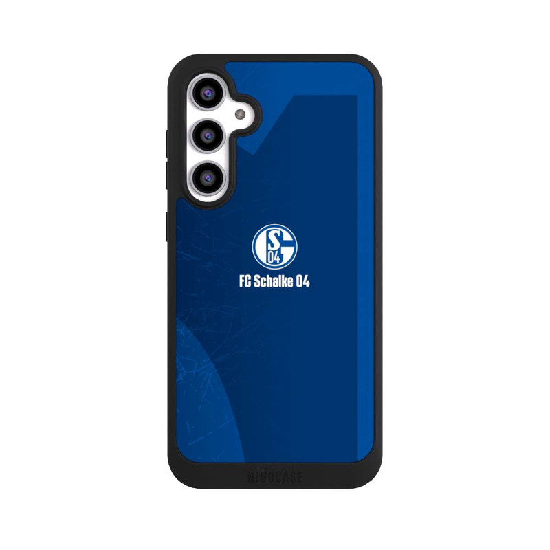 Galaxy S23 FE NIVOpure Schalke 04 Blauer Hintergrund Mit Logo