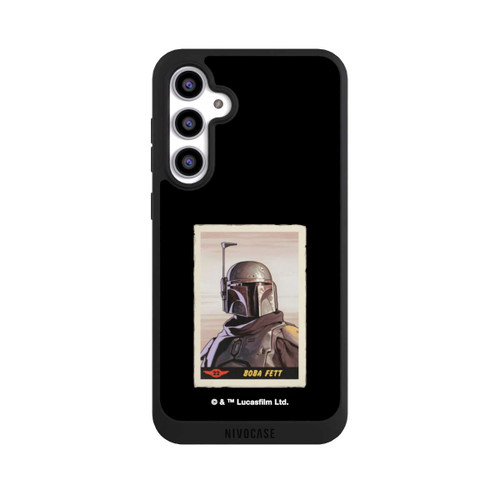 Samsung Galaxy S23 FE NIVOpure Boba Fett Badges Schwarzer Hintergrund