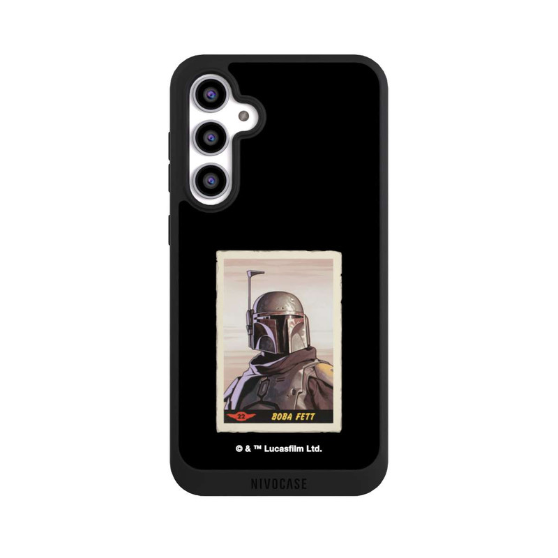 Galaxy S23 FE NIVOpure Boba Fett Badges Schwarzer Hintergrund