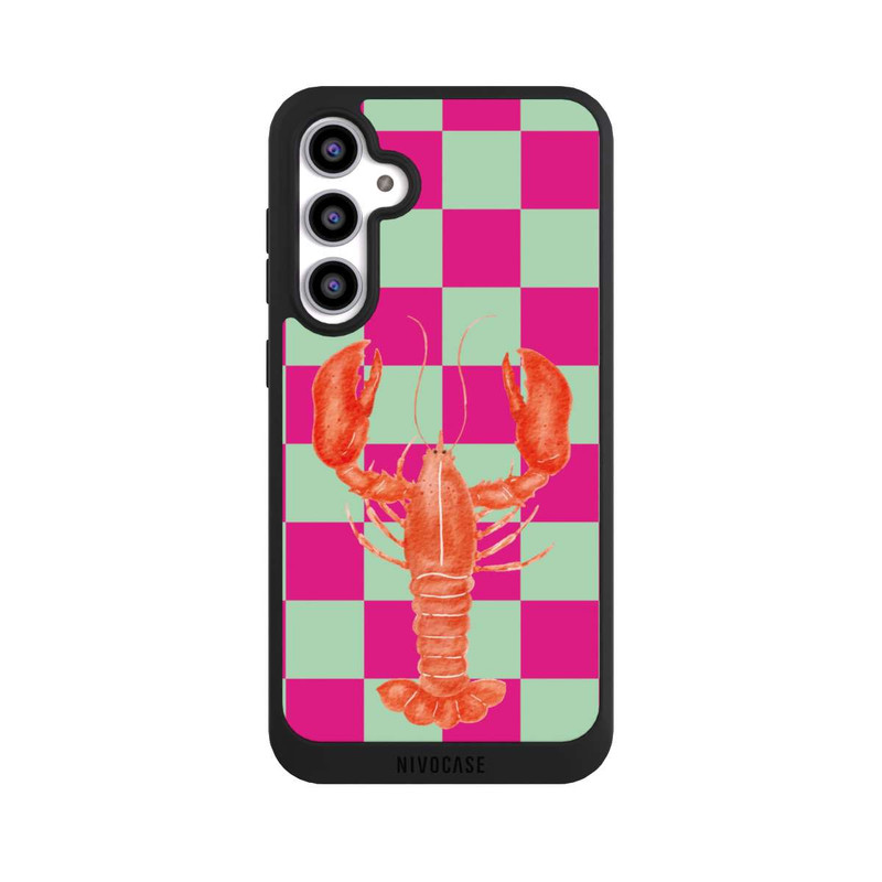 Galaxy S23 FE NIVOpure Pink Checkers Lobster