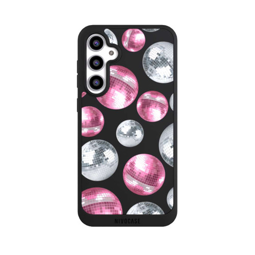 Samsung Galaxy S23 FE NIVOpure Discokugel Show Pink Transparent