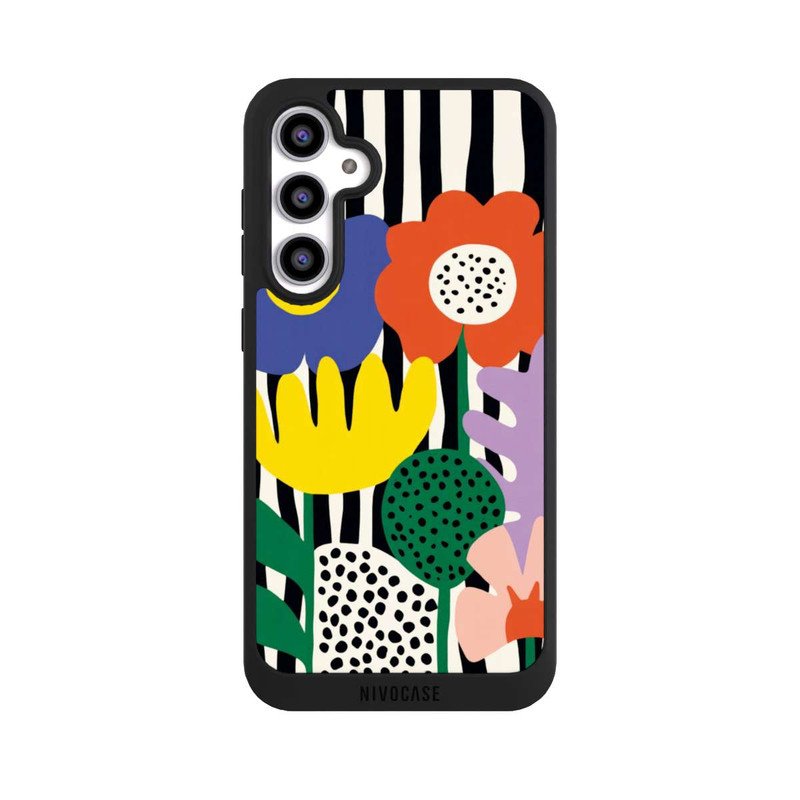 Galaxy S23 FE NIVOpure Flowers Striped Background