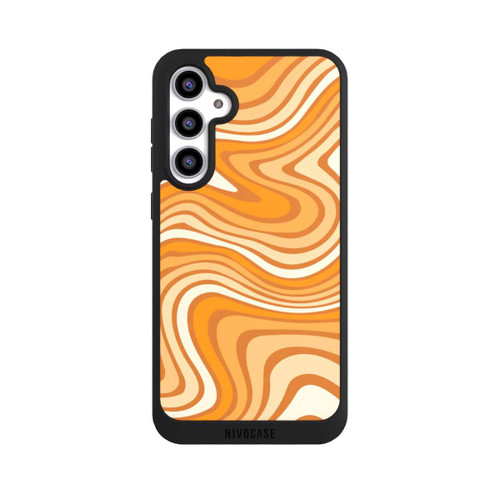 Samsung Galaxy S23 FE NIVOpure Wellenmuster Orange