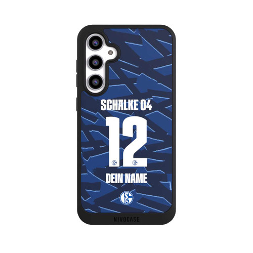 Samsung Galaxy S23 FE NIVOpure Schalke 04 Trikot Personalisierbar 25-26