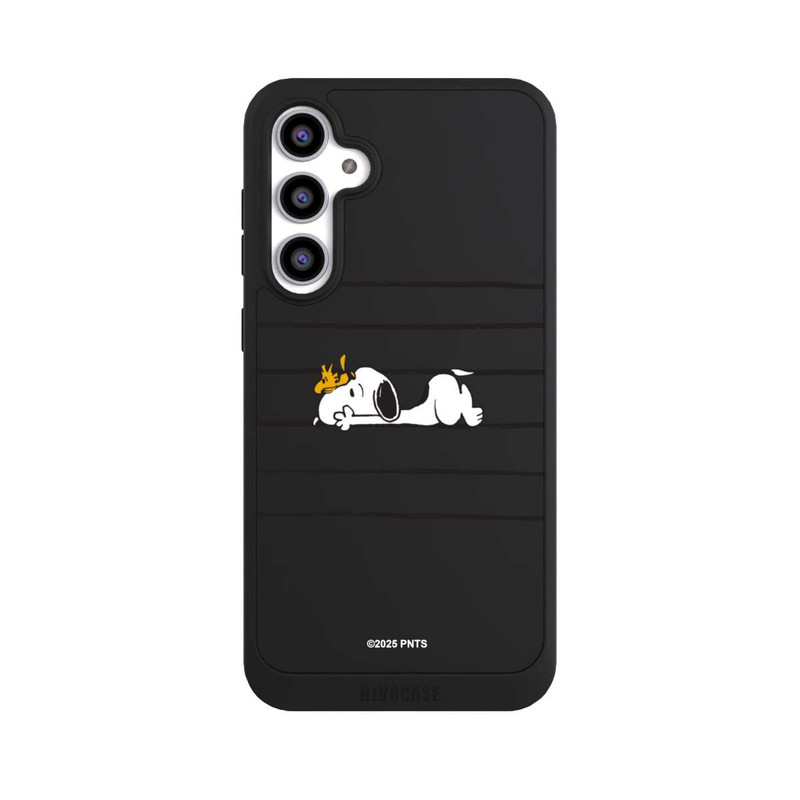 Galaxy S23 FE NIVOpure Snoopy Woodstock Streifen Peanuts Transparent