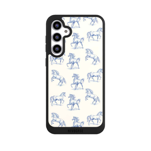 Samsung Galaxy S23 FE NIVOpure Horses Pattern Toile de Jouy mit KI