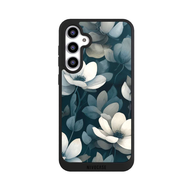 Galaxy S23 FE NIVOpure Petrolfarbene Negativblumen mit KI