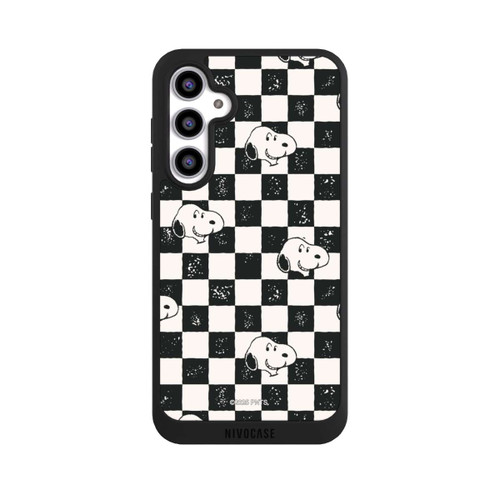 Samsung Galaxy S23 FE NIVOpure Snoopy Heads Checked Pattern