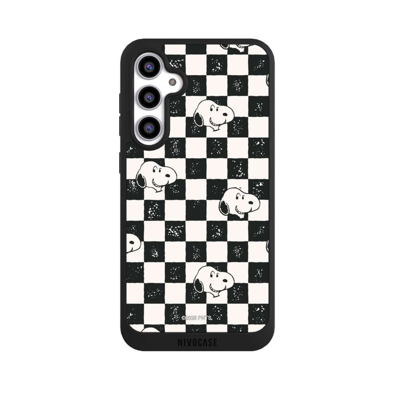 Galaxy S23 FE NIVOpure Snoopy Heads Checked Pattern