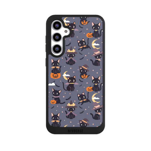 Samsung Galaxy S23 FE NIVOpure Cute Halloween Witch Cats and Pumpkins
