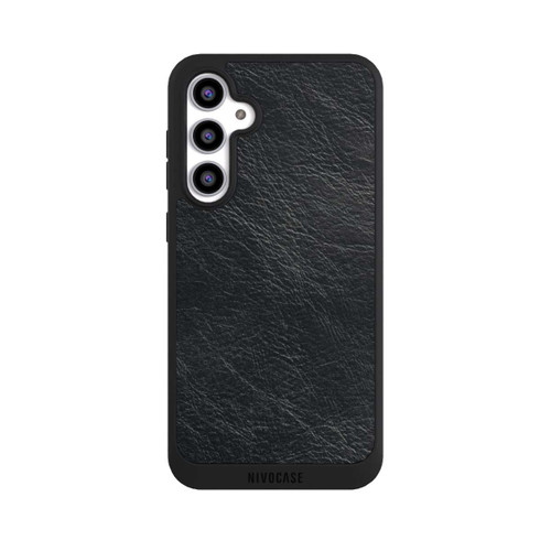 Samsung Galaxy S23 FE NIVOpure Schwarzer Lederlook Hintergrund