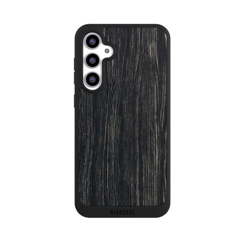 Samsung Galaxy S23 FE NIVOpure Dunkle Holzstruktur