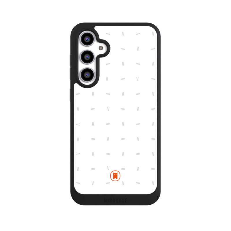 Galaxy S23 FE NIVOpure Nivocase Muster Weiss Grau