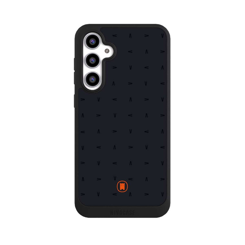 Galaxy S23 FE NIVOpure Nivocase Muster Dunkelgrau