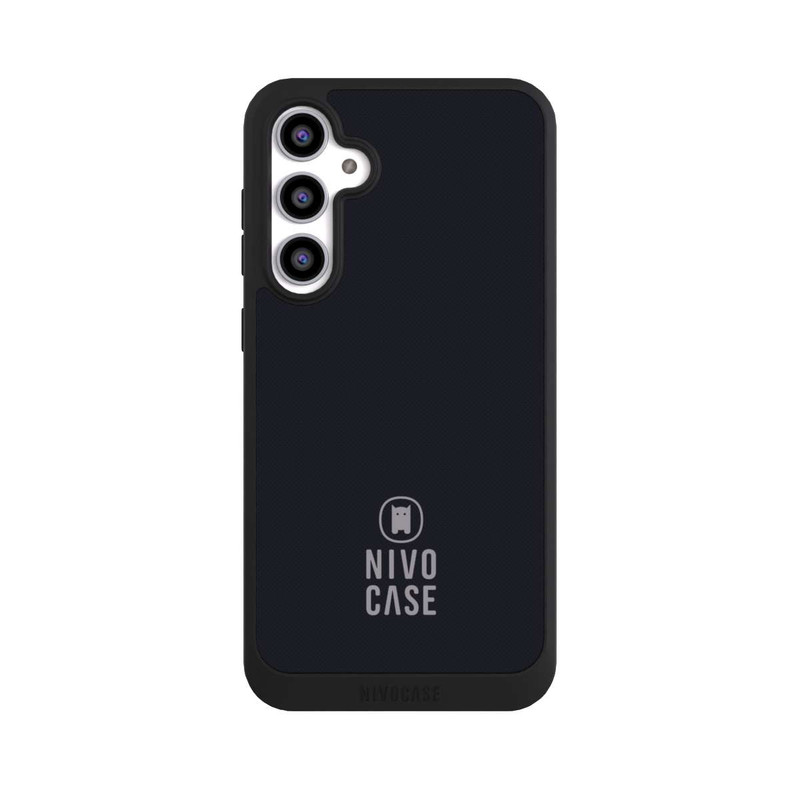 Galaxy S23 FE NIVOpure Nivocase Logo Schwarz Grau