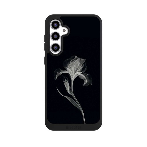 Samsung Galaxy S23 FE NIVOpure Fleur négative Gris sur noir avec IA
