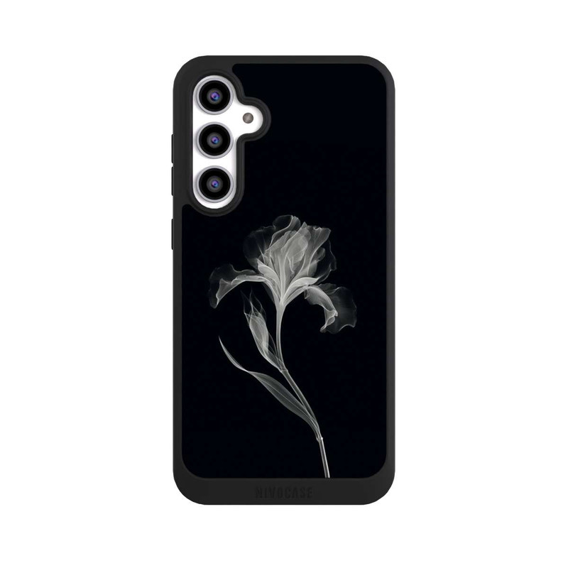 Galaxy S23 FE NIVOpure Negativ Flower Grey on Black with AI