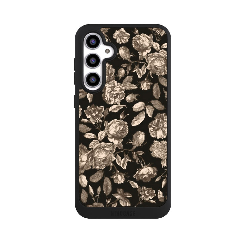 Galaxy S23 FE NIVOpure Leinwand dunkle Blumen