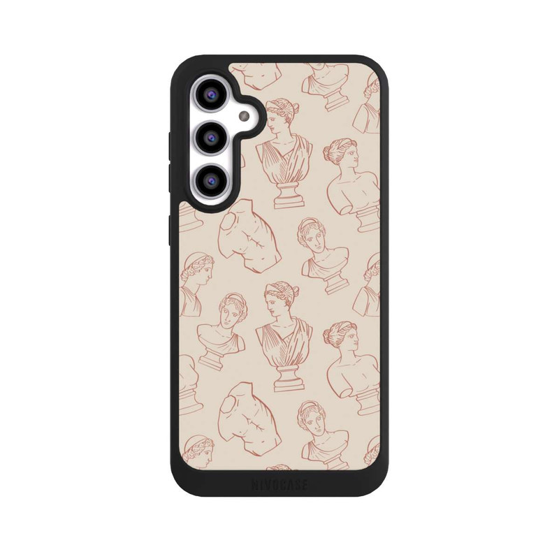 Galaxy S23 FE NIVOpure Griechische Büsten Art-Déco Braun