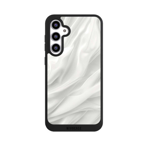 Samsung Galaxy S23 FE NIVOpure Weiße Seidenmatte Textur mit KI