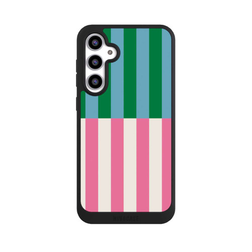 Samsung Galaxy S23 FE NIVOpure Motif Rayé Vert Rose