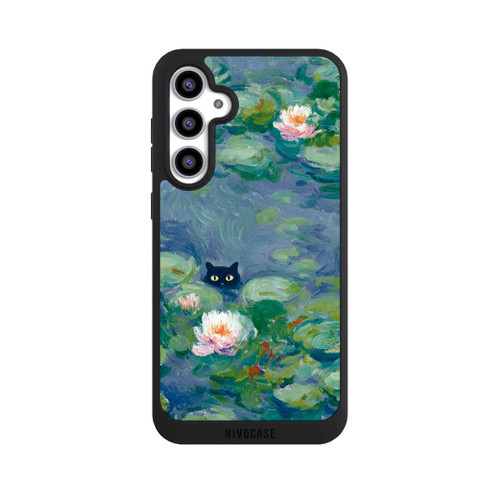 Samsung Galaxy S23 FE NIVOpure Katze im Teich Monet Gemälde Impressionismus