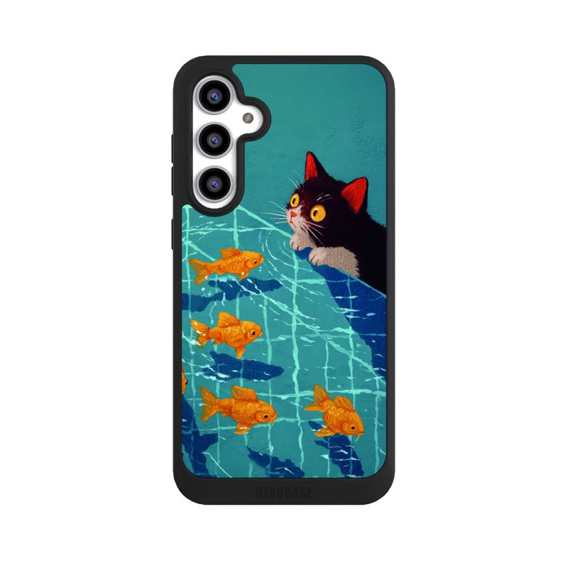 Galaxy S23 FE NIVOpure Die Katze im Pool mit KI