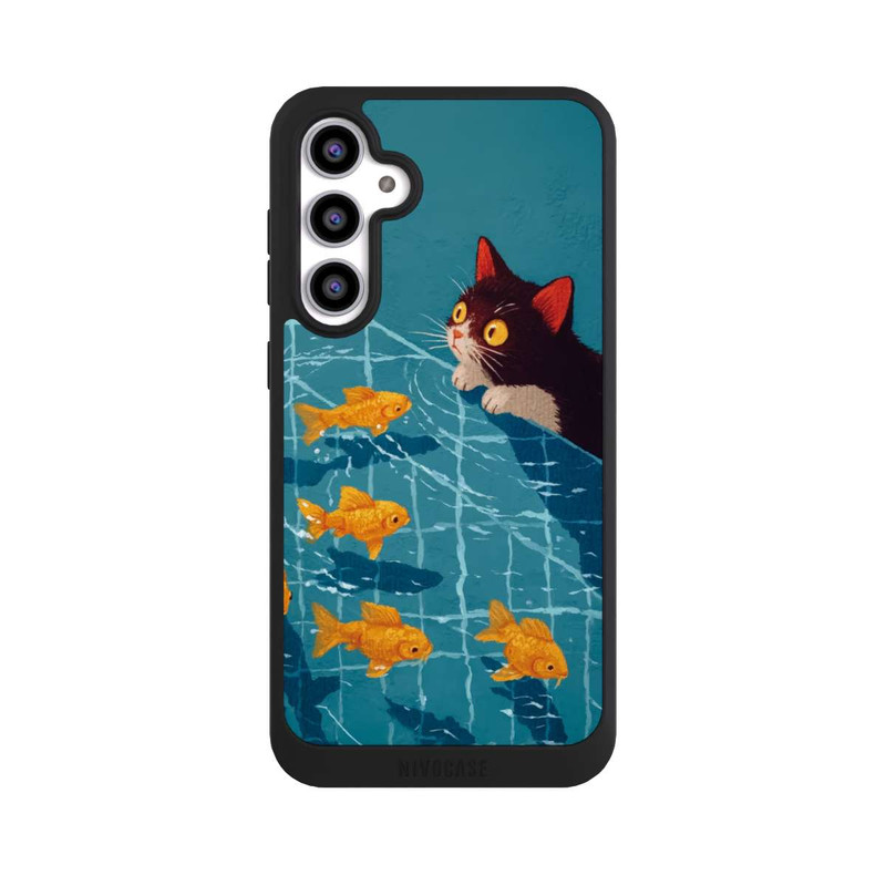 Galaxy S23 FE NIVOpure Die Katze im Pool mit KI