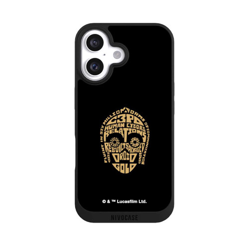 Apple iPhone 16 NIVOpure C3PO Typo Grafisch