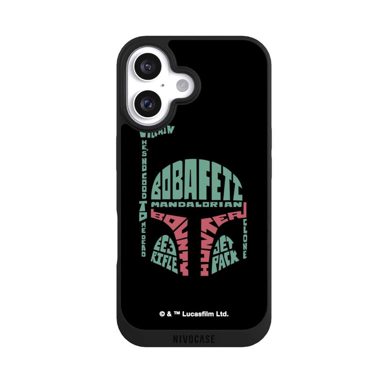 iPhone 16 NIVOpure Boba Fett Typo Grafisch