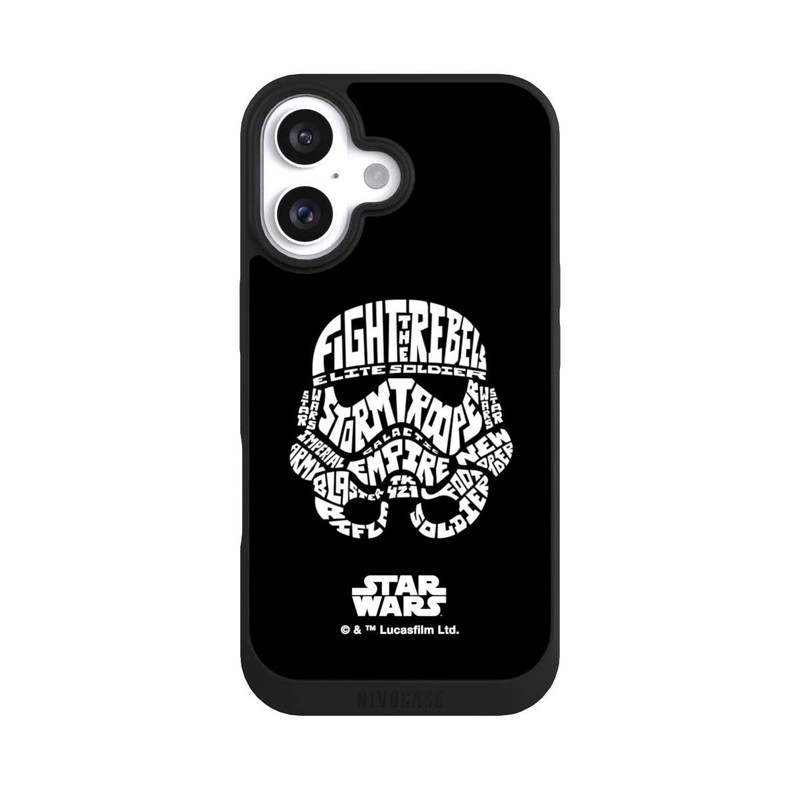 iPhone 16 NIVOpure Storm Trooper Typo Graphique