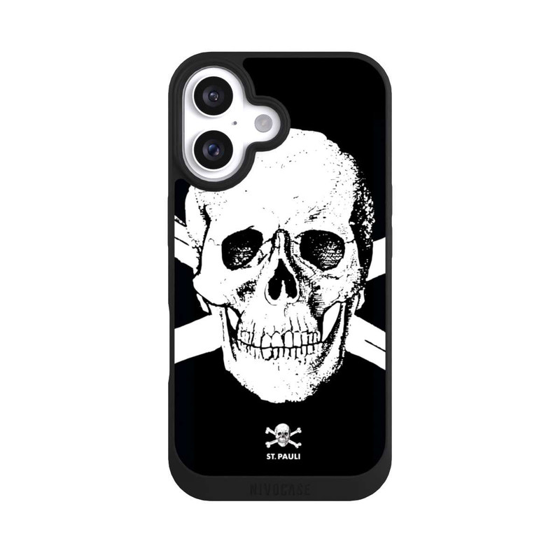 iPhone 16 NIVOpure FC St.Pauli CloseupSkull