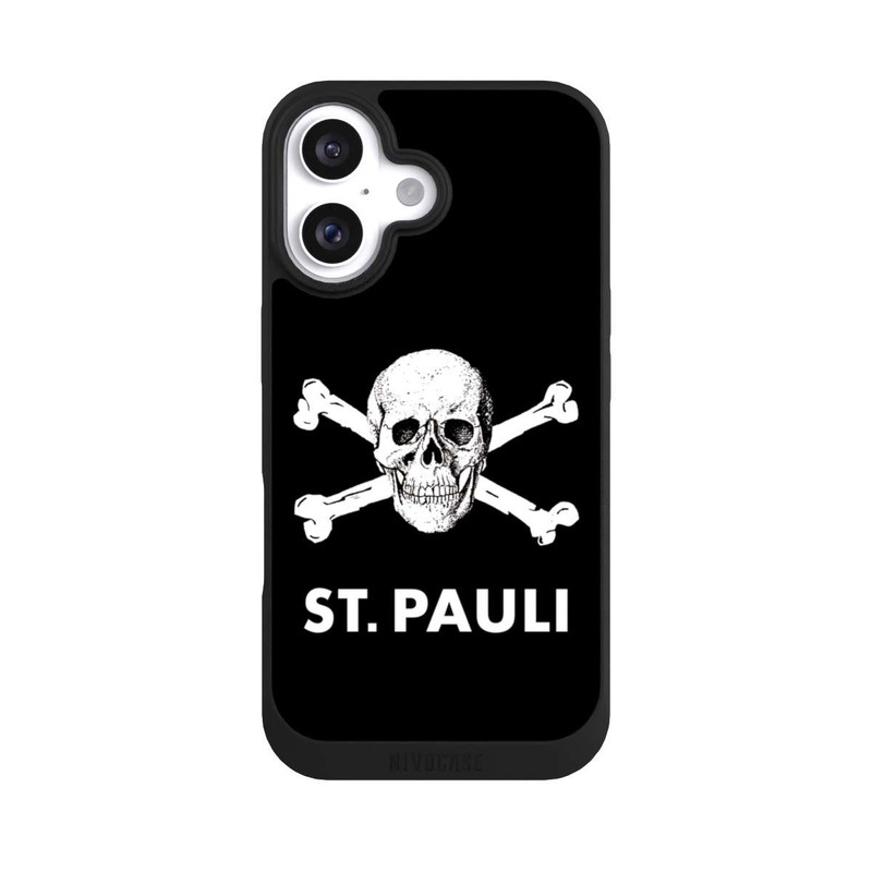 iPhone 16 NIVOpure FC St.Pauli WhiteSkull