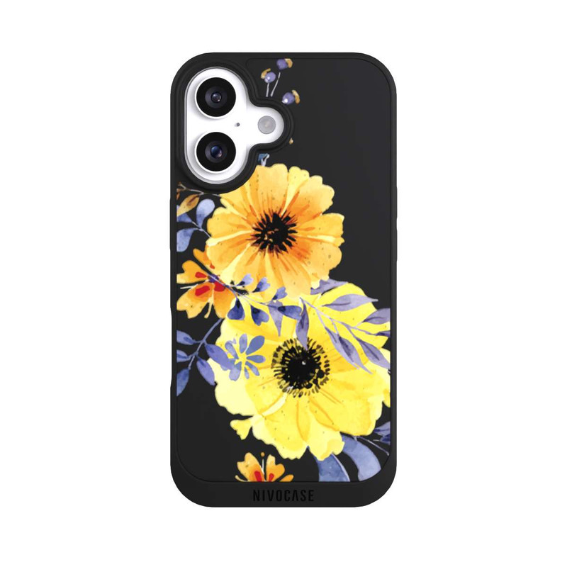 iPhone 16 NIVOpure Gelbe schwedische Blumen