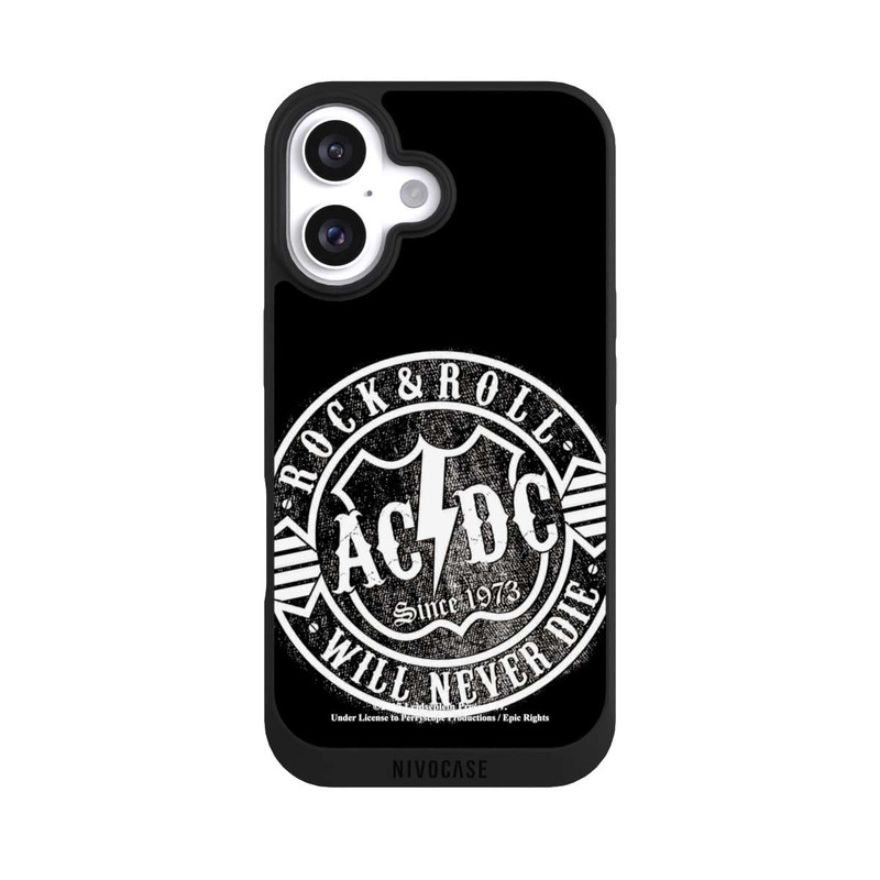 iPhone 16 NIVOpure ACDC Rock and Roll Weiss