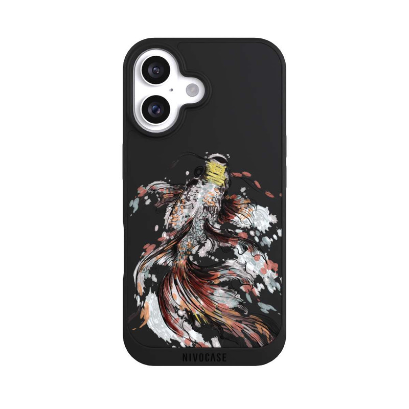 iPhone 16 NIVOpure Koi (Watercolor) transparent
