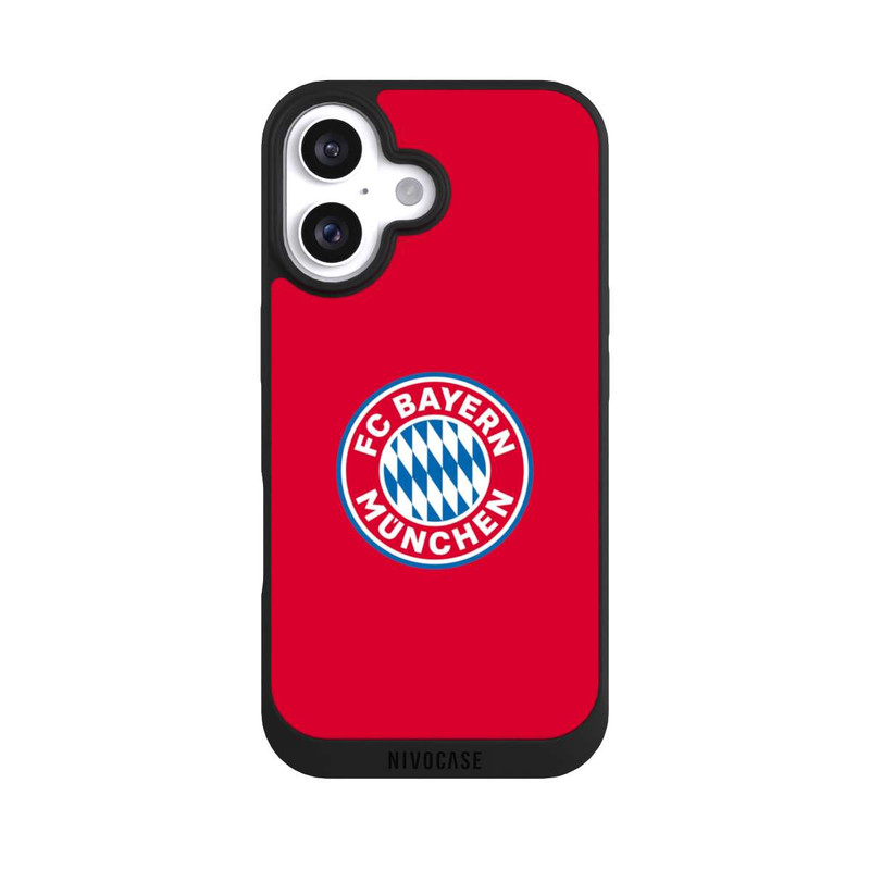 iPhone 16 NIVOpure FCB Logo auf Rot