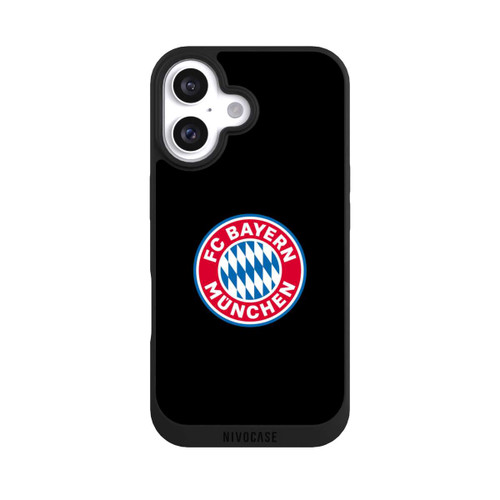 Apple iPhone 16 NIVOpure FCB Logo auf Schwarz