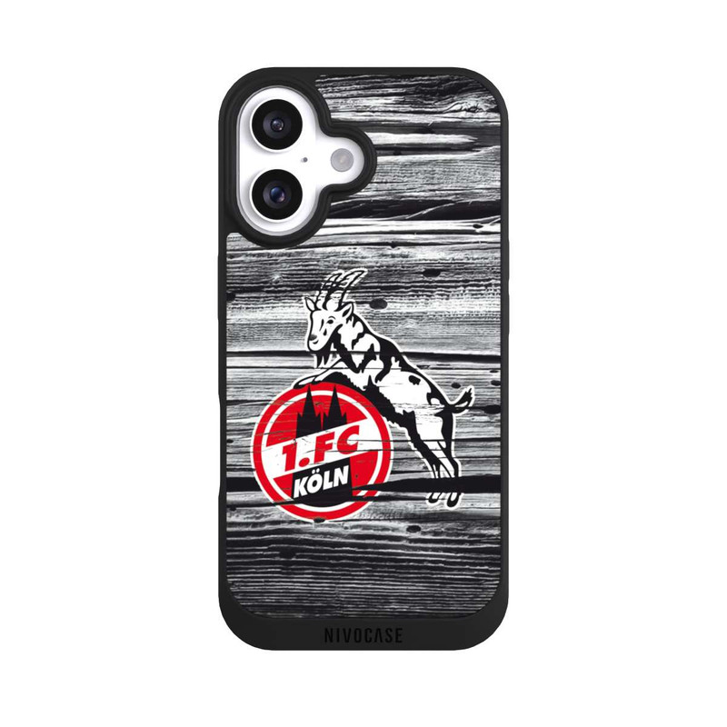 iPhone 16 NIVOpure Wooden Grunge 1.FC Köln